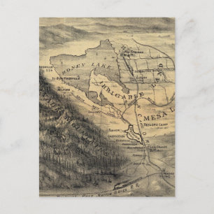 Bird's eye view, Honey Lake Valley Postcard