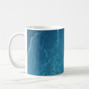 Bird's-eye view of body of water coffee mug