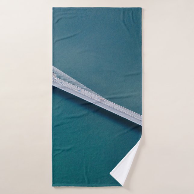 BIRDS EYE VIEW OF BRIDGE BATH TOWEL (Bath Towel)