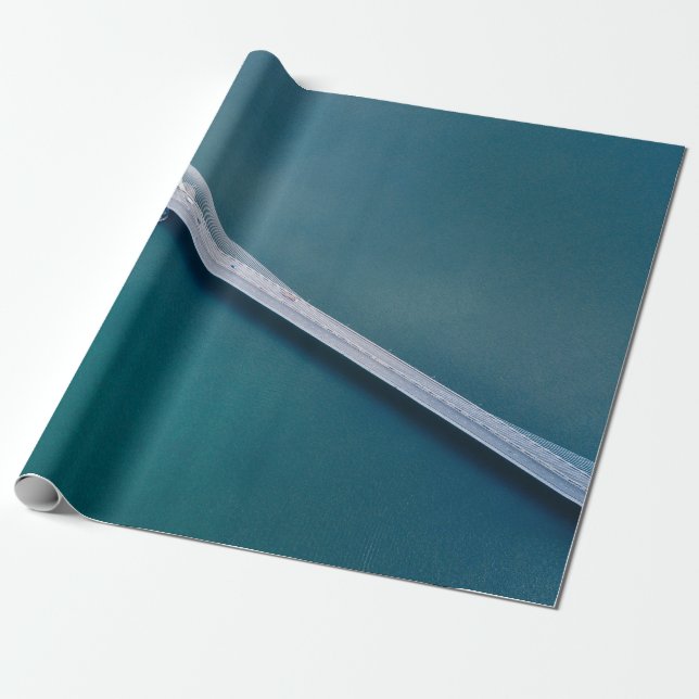 BIRDS EYE VIEW OF BRIDGE WRAPPING PAPER (Unrolled)