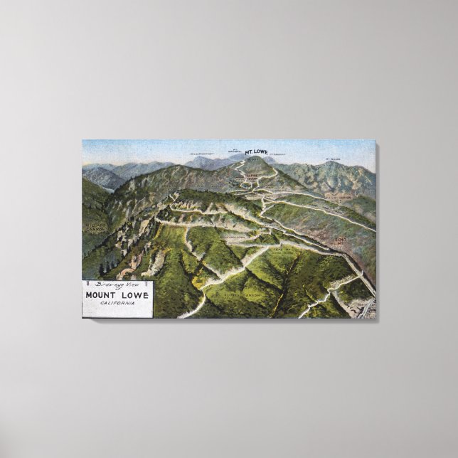Bird's Eye View of Mountain Canvas Print (Front)