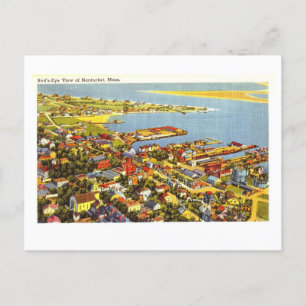 Bird's-Eye View of Nantucket, Massachusetts,  Postcard