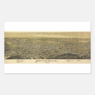Bird's Eye View of Pottsville Pennsylvania (1889) Sticker