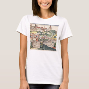 Bird's Eye View of Prague from the Nuremberg Chron T-Shirt