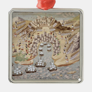 Bird's-Eye View of western Greece centred on Vonit Metal Ornament