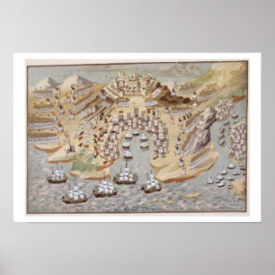 Bird's-Eye View of western Greece centred on Vonit Poster