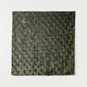 Bird's eye view photography of palm trees tapestry