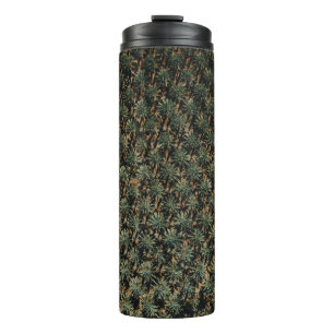 Bird's eye view photography of palm trees thermal tumbler