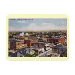 Bird's Eye View, Tucson, Arizona 1912 Vintage Magnet