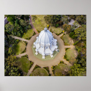 BIRD'S EYEVIEW PHOTO OF WHITE CATHEDRAL POSTER