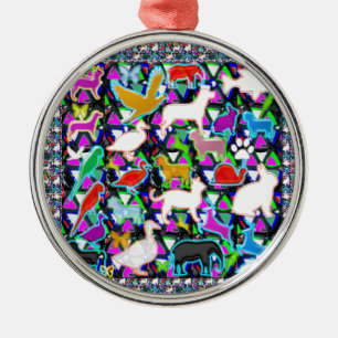 Birds Fish Animals Pet Zoo Kids Kids+room NVN706 F Metal Ornament