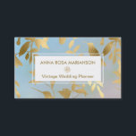 *~* Birds Floral Gold Art Deco Patterns Business Card<br><div class="desc">* Luxe Floral Standard Shabby Chic Foiled Metallic Foil Business Card: This Modern take on ART DECO NOUVEAU and Vintage Victorian Floral BIRD PATTERN with a PINK and TURQUOISE BLUE Foil background is simply bold exciting and glam with it's chic girly. There is a sweet little gold foil flower to...</div>