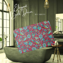 Birds, Florals, Blues, Red