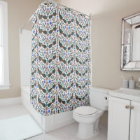 Birds & Flowers Boho Folk Pattern