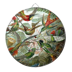 birds flowers flower bird nature vintage painting dartboard