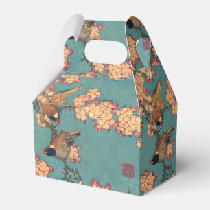 Birds Flowers Hokusai Japanese Art Favor Box