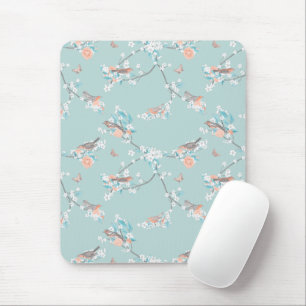 Birds & Flowers Mouse Pad