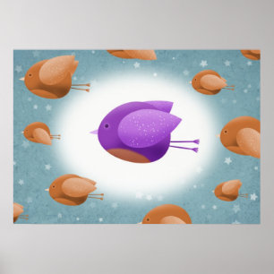 Birds Flying - affiche