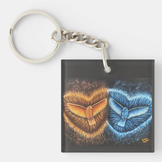 Birds Flying Together- Keychain (Front)