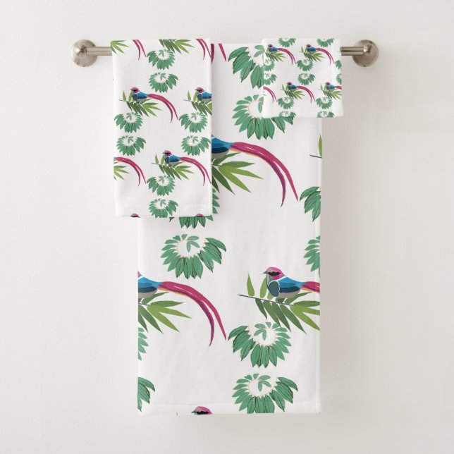 Birds Heaven Bath Towel Set (Insitu)