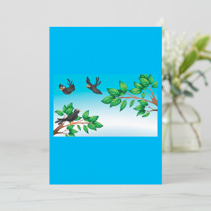 Birds In A Tree Invitation