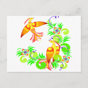 Birds In Colour Postcard