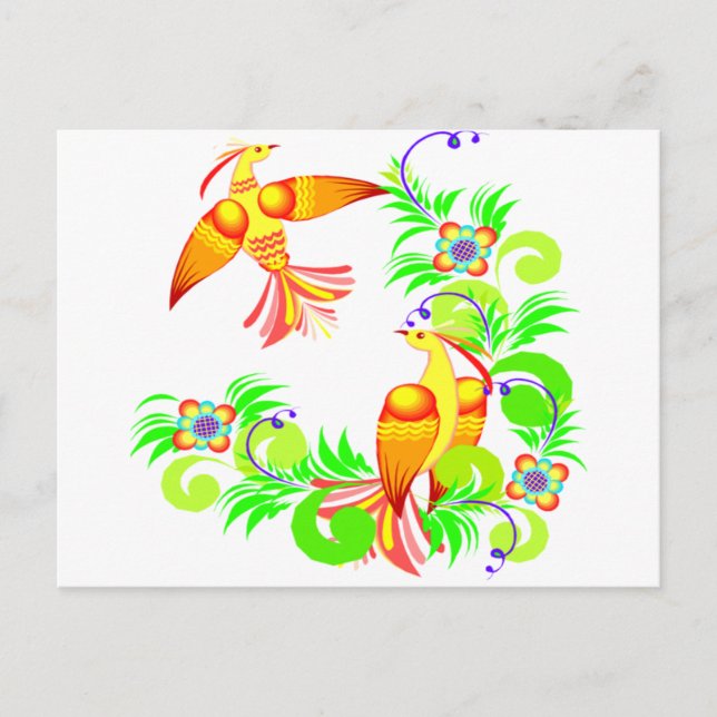 Birds In Colour Postcard (Front)