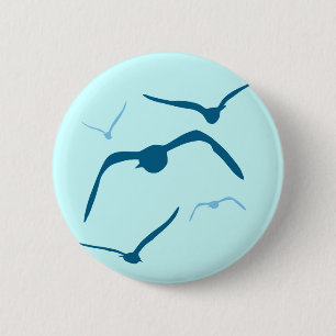 Birds in Flight 2 Inch Round Button