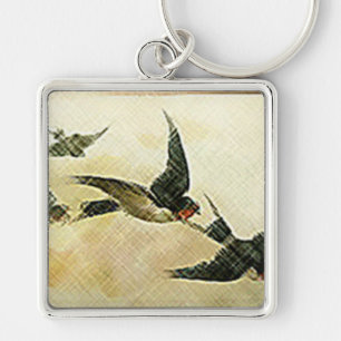 Birds In Flight Keychain