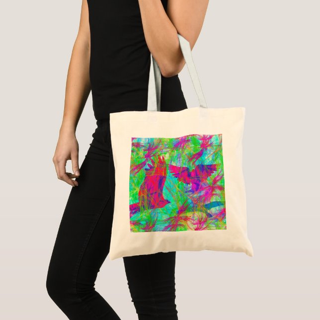 Birds in Flight Large Tote Bag (Front (Product))