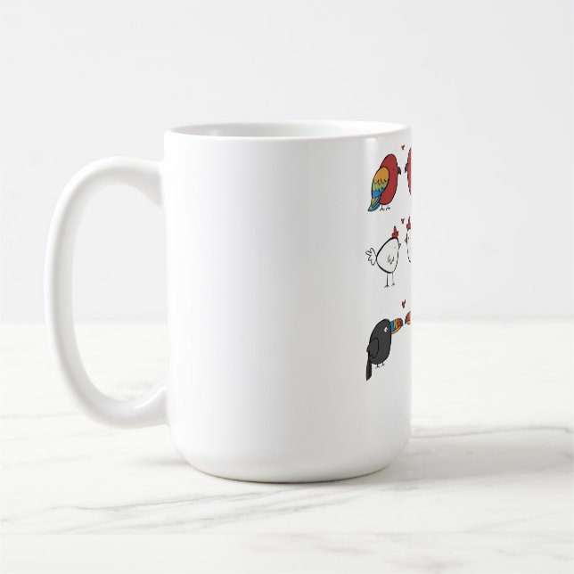 Birds In Love  Coffee Mug (Left)