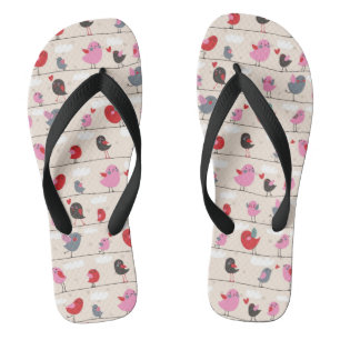 Birds in Love Flip Flops