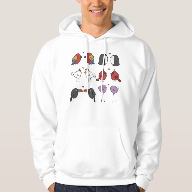Birds In Love Hoodie (Front)