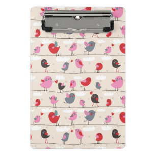 Birds in Love Mini Clipboard