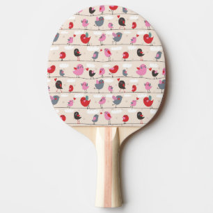 Birds in Love Ping Pong Paddle