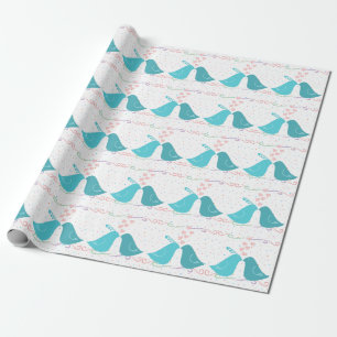 Birds in Love Wrapping Paper