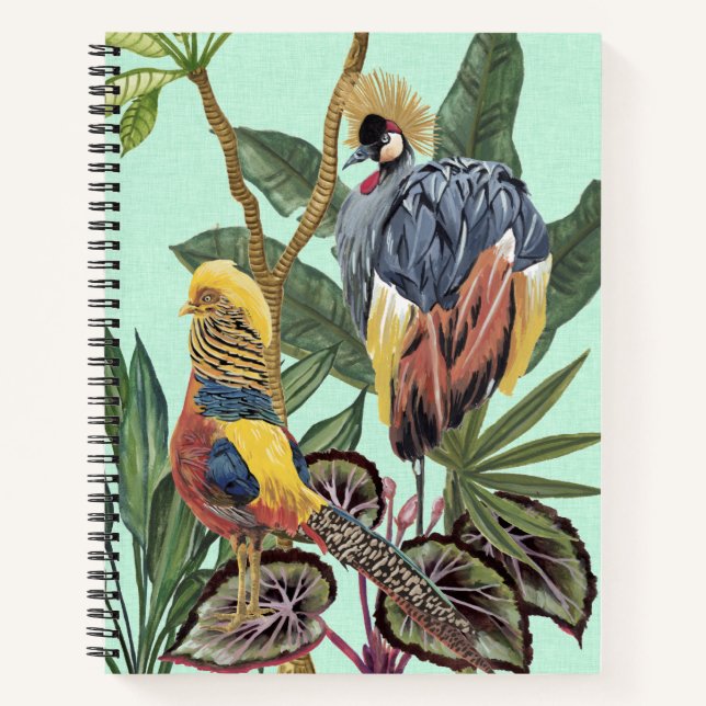 Birds in Paradise - Large Birds Notebook (Front)
