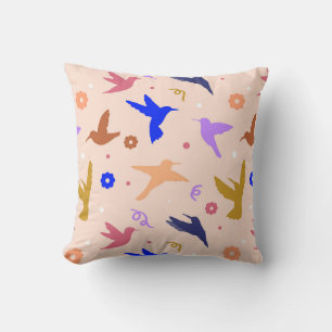Birds in the Air Throw Pillow
