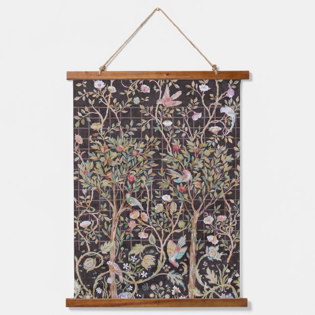 Birds in The Flower Garden, William Morris Hanging Tapestry (Front)