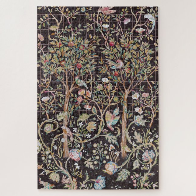 Birds in The Flower Garden, William Morris Jigsaw Puzzle (Vertical)