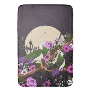 Birds In the Flowers Bath Mat