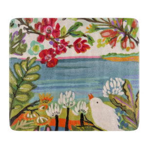 Birds in the Garden Cutting Board