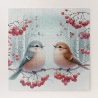 Birds in the rowan tree jigsaw puzzle