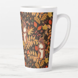 Birds in violet lilac garden latte mug