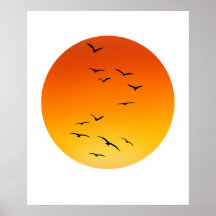 Birds into the Sun.