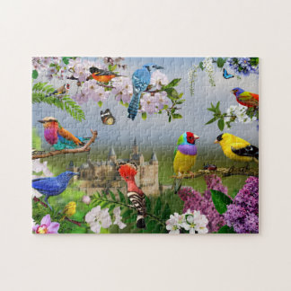 Birds jigsaw puzzle nature kids gift animals