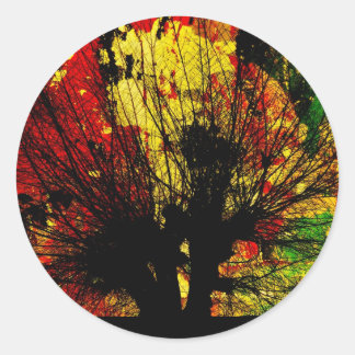 birds love holidays classic round sticker