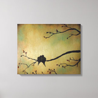 Birds lovers canvas print