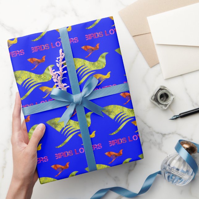 Birds Lovers Wrapping Paper (Gifting)
