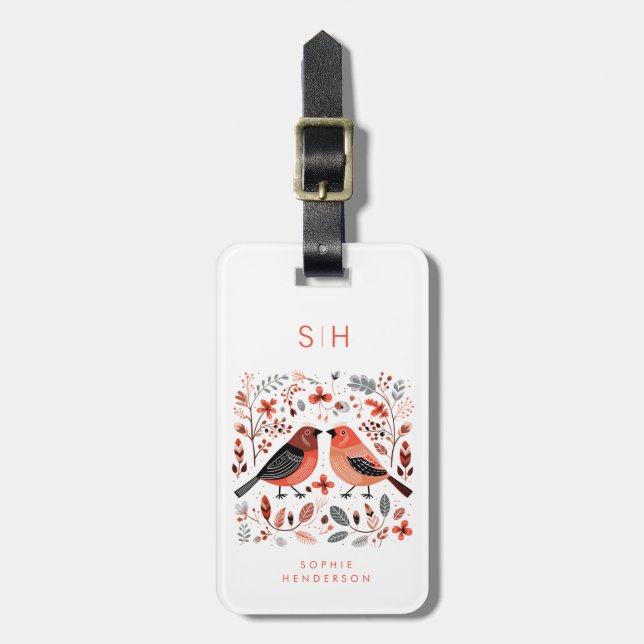 Birds Luggage Tag (Front Vertical)